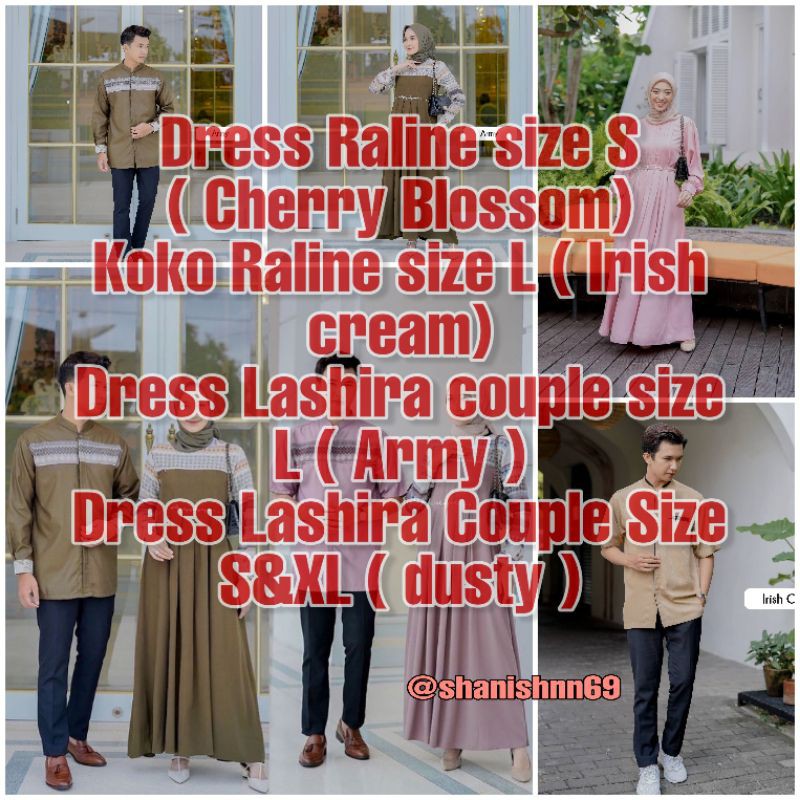 DRESS LASHIRA DAN RALINE COUPLE BBC BY SN.W40H