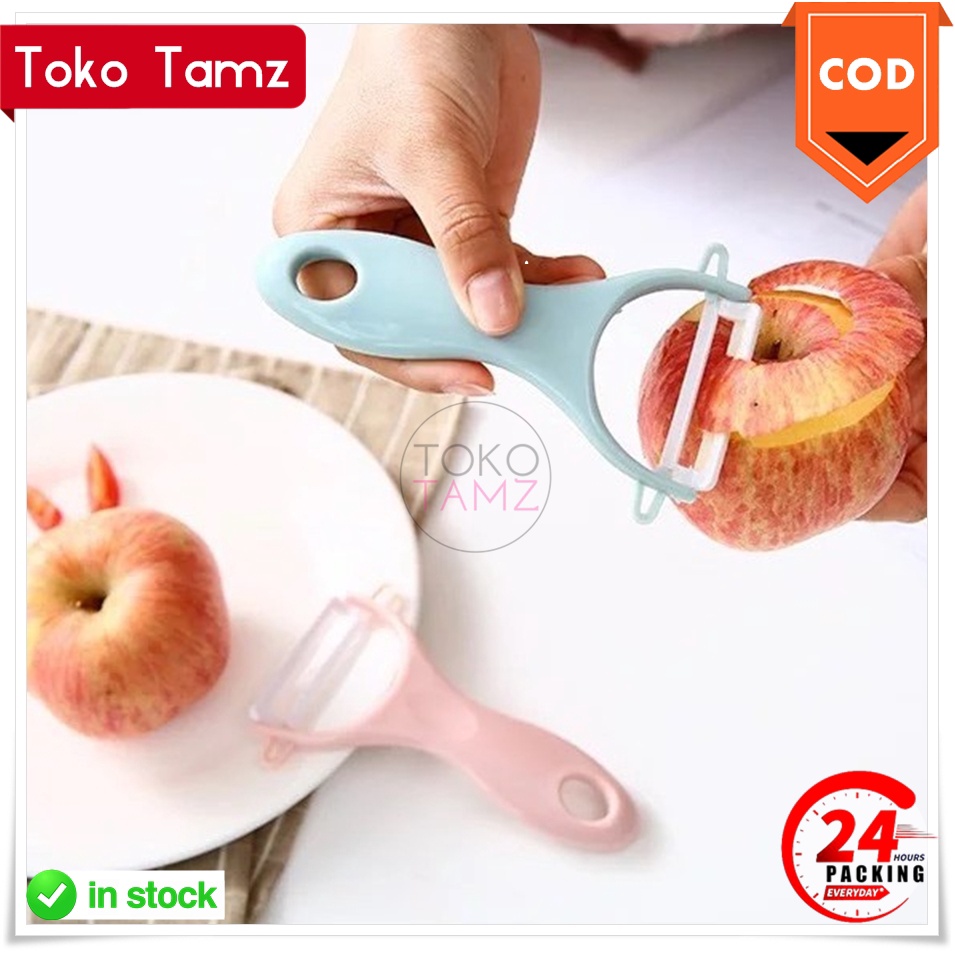COD MAKASSAR Pisau Sehat Kupas Buah - Peeler - Kupasan Buah Shopee Online Shop Toko Tamz