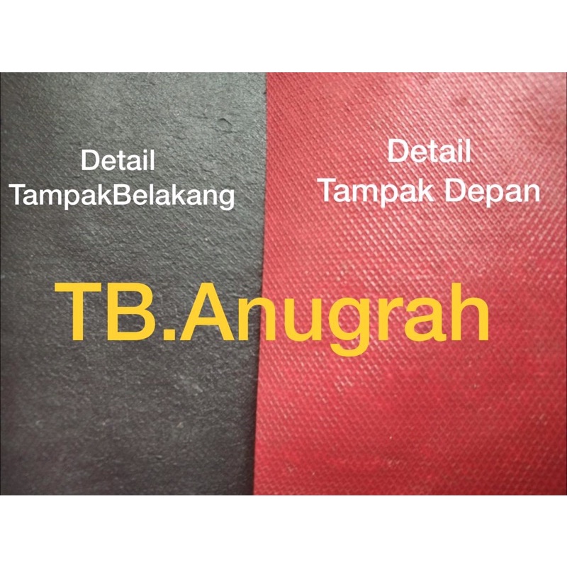 Karpet talang Air Merah Hitam Tebal Lebar 90cm Harga Per 1 Meter