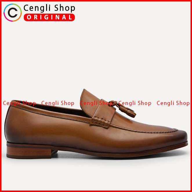 PM149 SEPATU PANTOFEL PEDRO PRIA ORIGINAL FORMAL KULIT ASLI BRANDED COKLAT