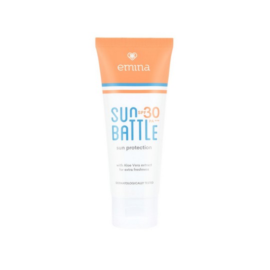 ⭐BAGUS⭐ EMINA SUNSCREEN SPF 30 / 45 | Sun Battle Protection / Tabir Surya 60ml