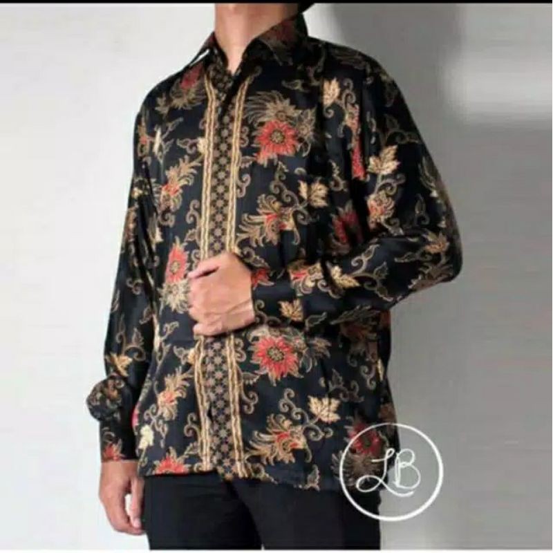 Hem batik lengan panjang / kemeja batik murah / hem batik pria