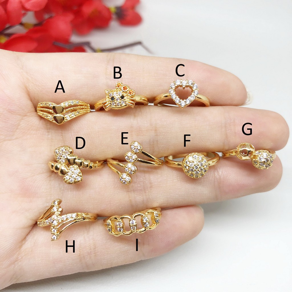 Xuping Cincin  Anak  Cantik Warna Gold Emas  BR324 Shopee 