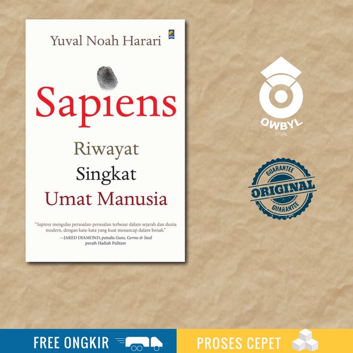 

HOT SALE!!! BUKU SAPIENS DAN HOMO DEUS ORIGINAL TERLARIS