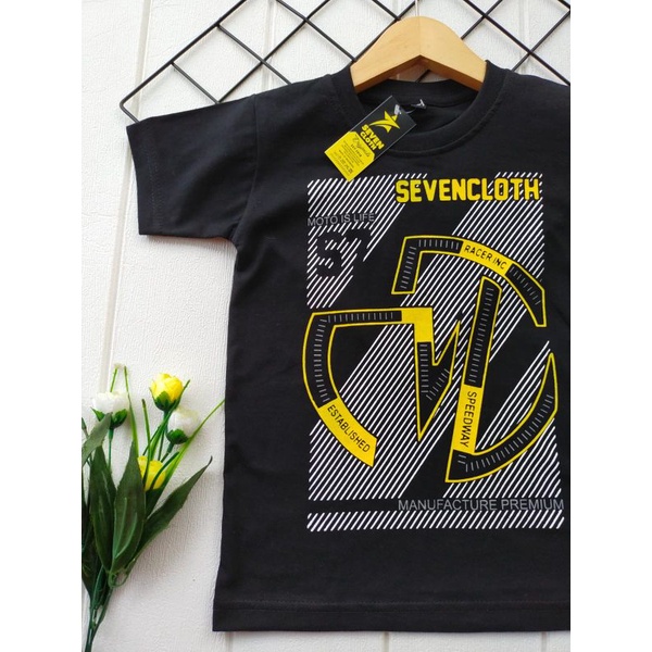 kaos distro anak/ kaos anak sevencloth terbaru/ baju anak distro 2022