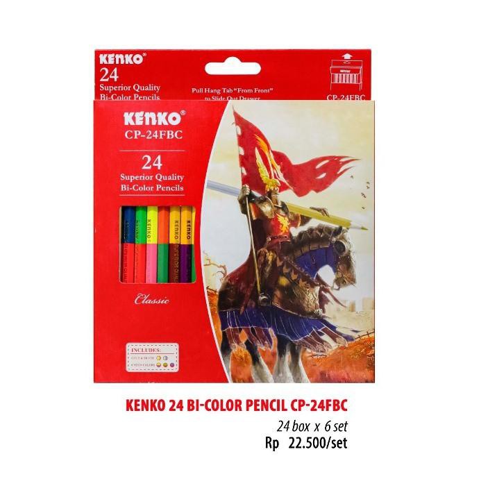 

Jual T8B0V Pensil Warna KENKO Bicolor 48 warna / Coloring Pencil 81 Ready stock