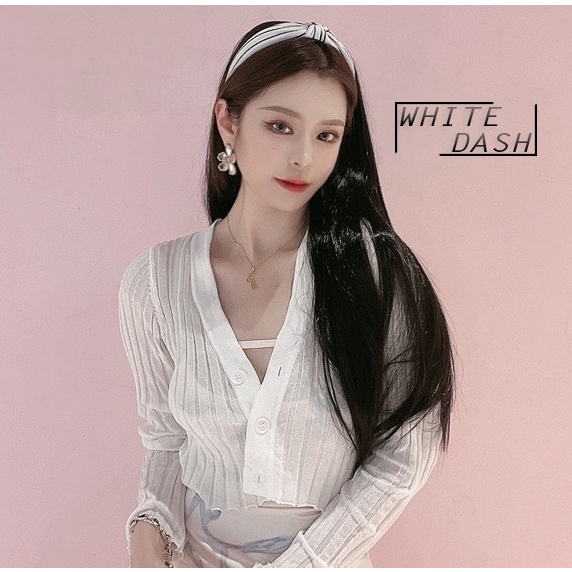 Wig Bando Cantik Simple Wanita Korean Version Model Panjang Lurus / Women Bando Cute Hair Style Panjang Rambut 65 cm