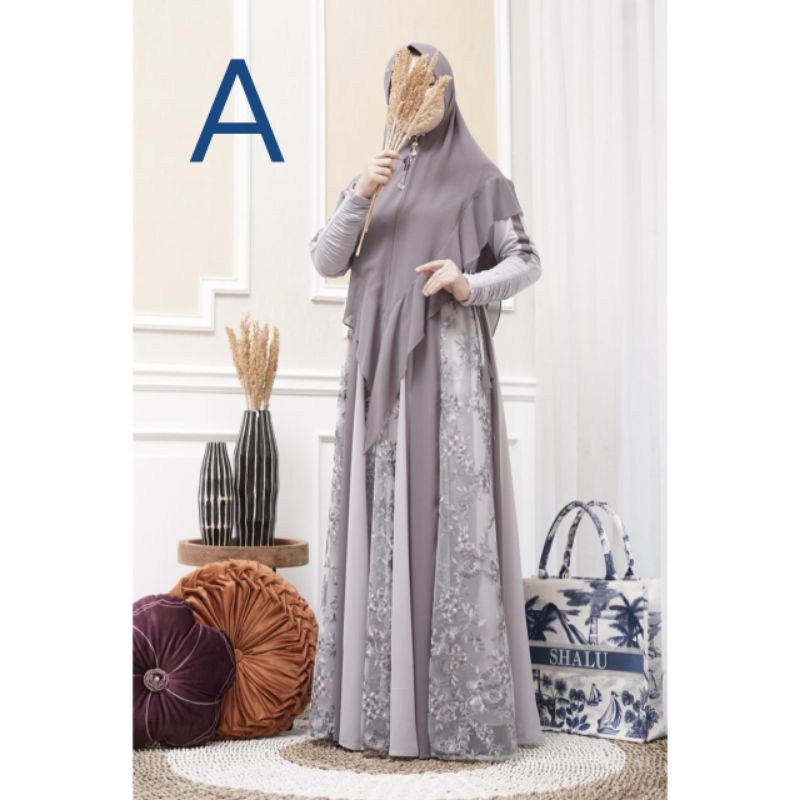 ready stok siap kirim gamis syar'i syari Hanna Hana ORI original by Nisabila Shalu nisabilla