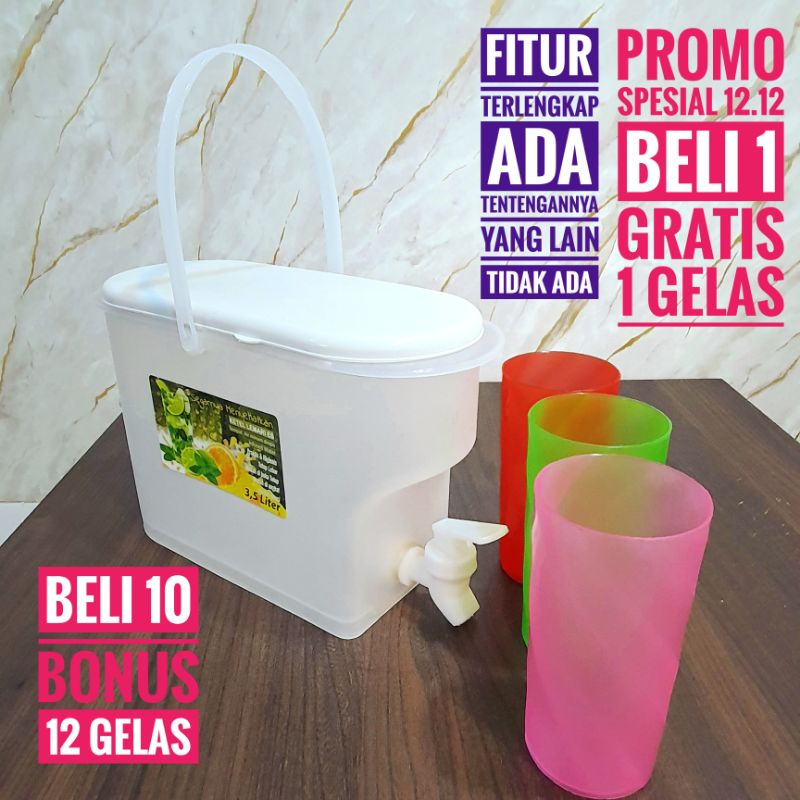 JOZAKA - Dispenser PORTABLE  3,5liter / dispenser minuman