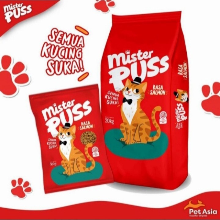 MAKANAN KUCING MISTER PUSS 500 gram