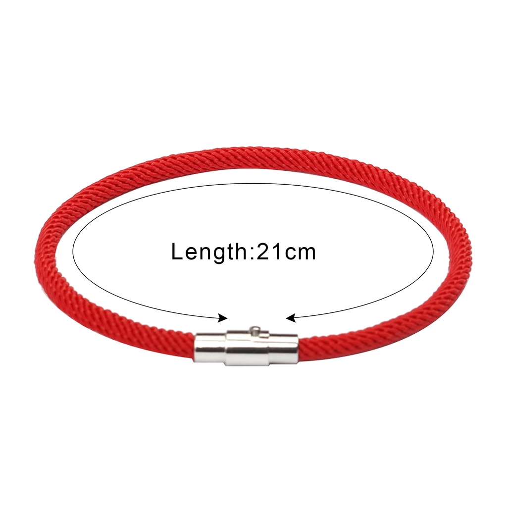 Hu Hu Hu Hu Hu Alat Bantu Pasang Kacamata♡ Gelang Tali Nilon Warna Polos Dengan Gesper Magnet Untuk Pasangan / Pria / Wanita
