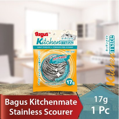 BAGUS Sabut Stainless Scourer kawat cuci piring 17gr 510 isi 1pc