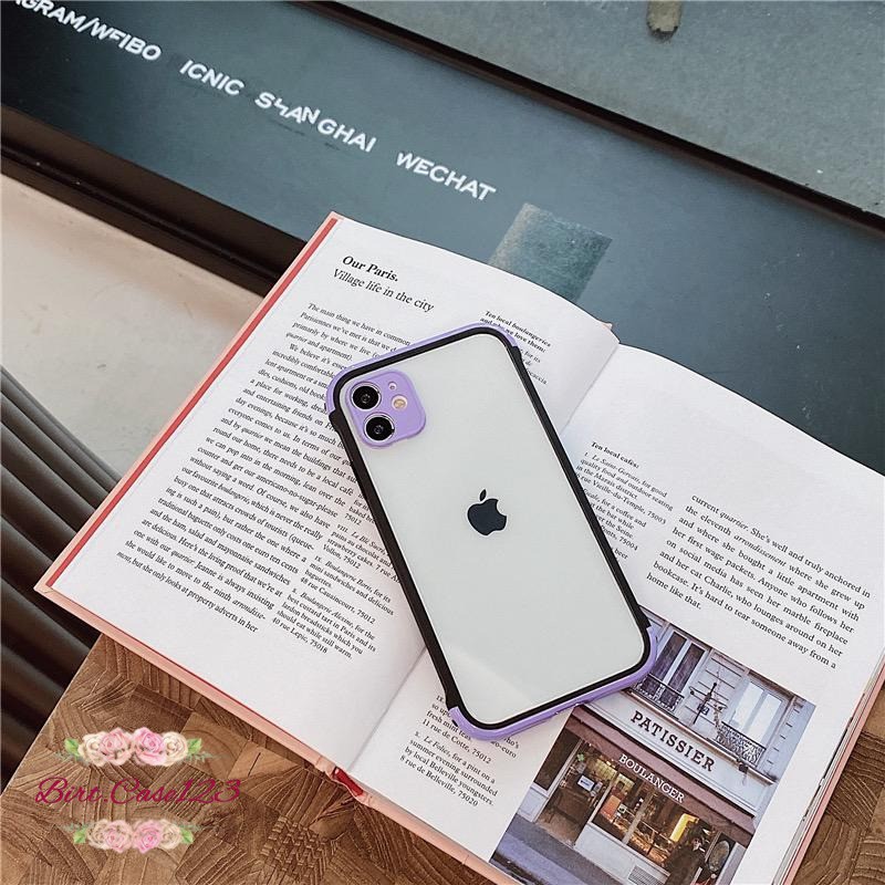 Case softcase pelindung kamera Camera Protection ruby iphone 7+ 8+ X XS 11 PRO MAX BC793