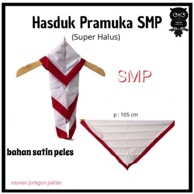 HASDUK KACU PRAMUKA SD SMP SMA JUMBO ATRIBUT PRAMUKA BAHAN SATIN