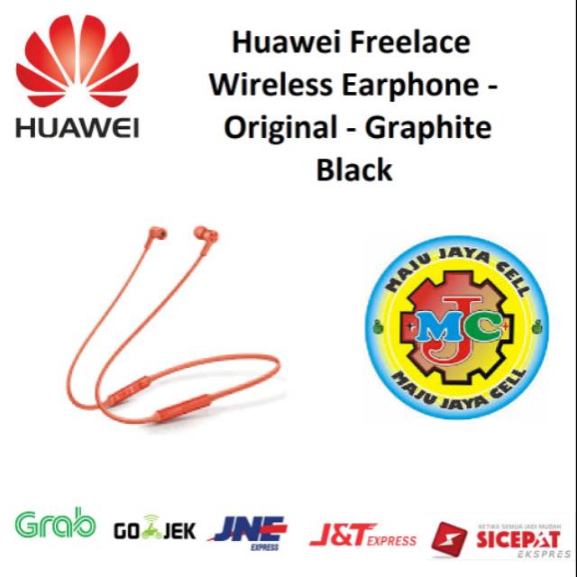 Huawei Freelace Wireless Earphone - Original - Amber Sunrise