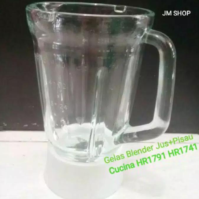 Gelas Blender Cucina Kaca Jus+Pisau(Set) HR1791 HR1741 HR1731 masih banyak