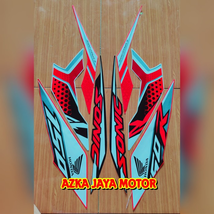 Striping Sticker Honda Sonic 2020 Merah Putih