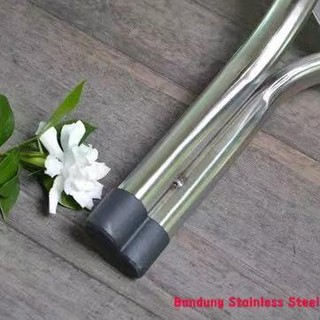 Bangku Kursi Stainless Steel - Kursi Baso Bulat Stainless Steel 47cm Tebal - MURAH - Anti Karat