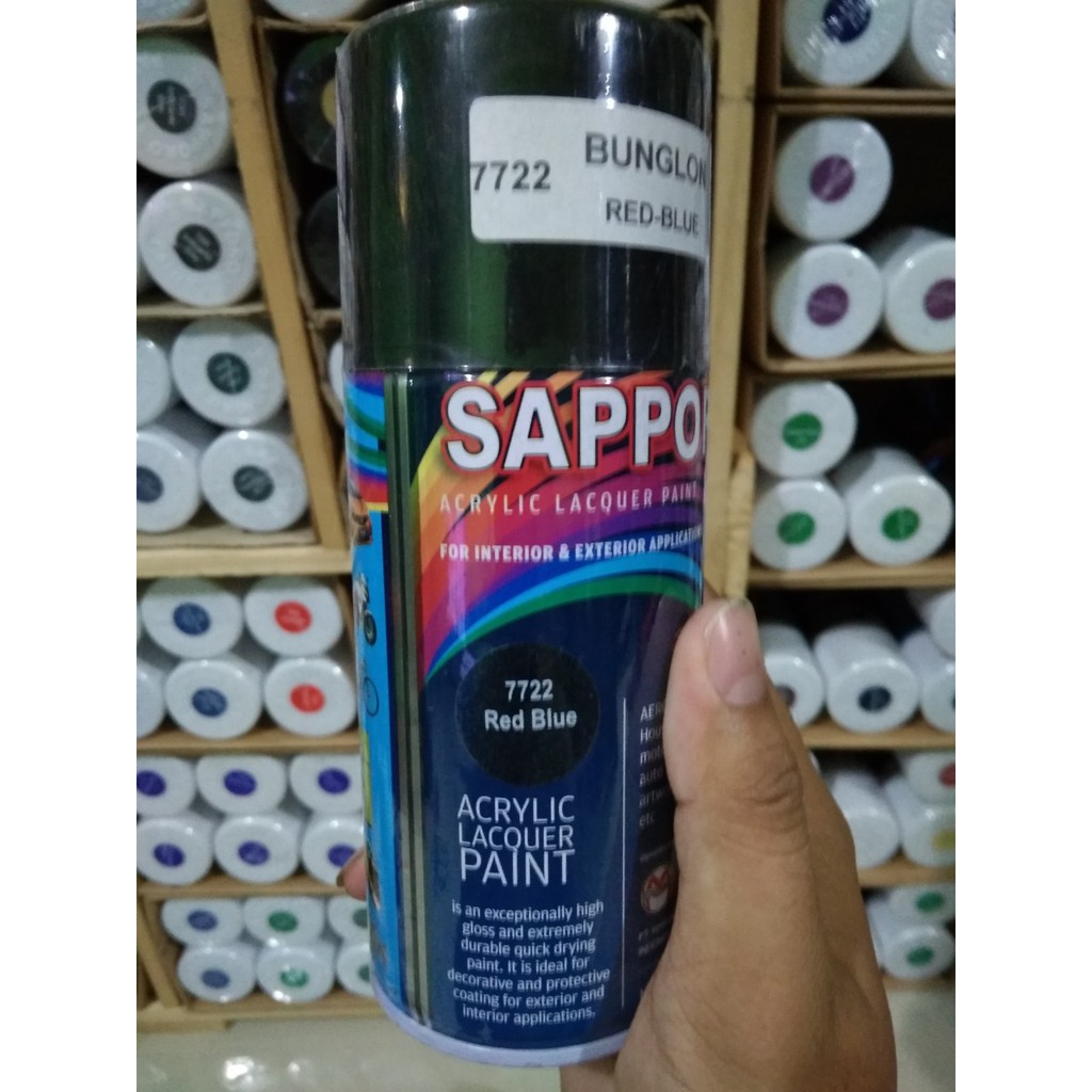 Sapporo Cat Spray Bunglon 7722 Red Blue 300 ml Cat Semprot Sapporo