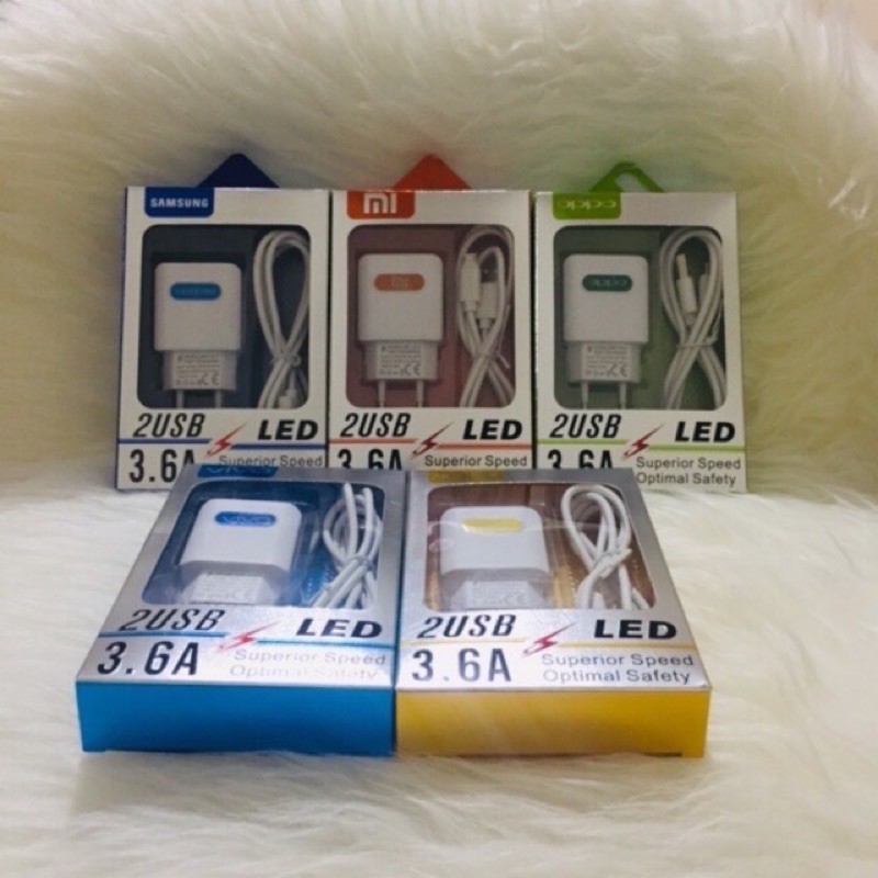 charger LED LOGO BRAND BST 2USB