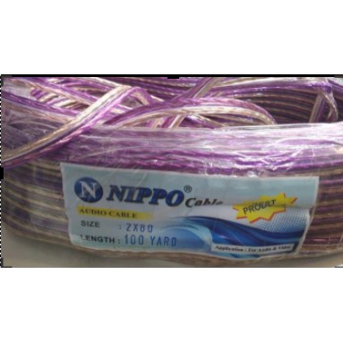 Kabel Serabut / Kabel Transparan / Kabel Audio 2x80 (per 10m)