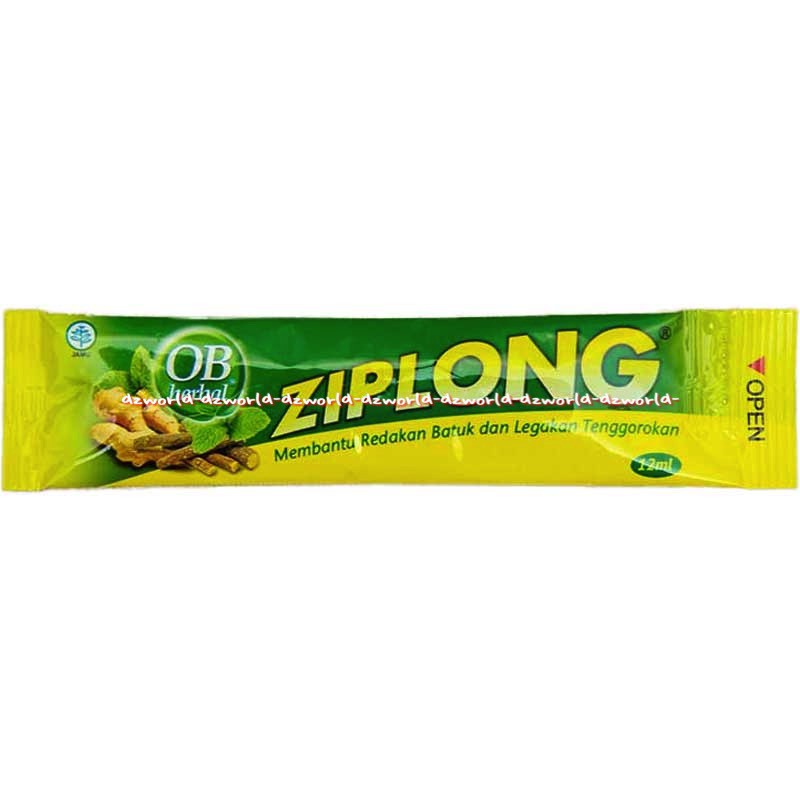 Ziplong OB Herbal 5sachet Obat Batuk Melegakan Tenggorokan Cair Zip Long Obat Batuk Sirup Herball OBH