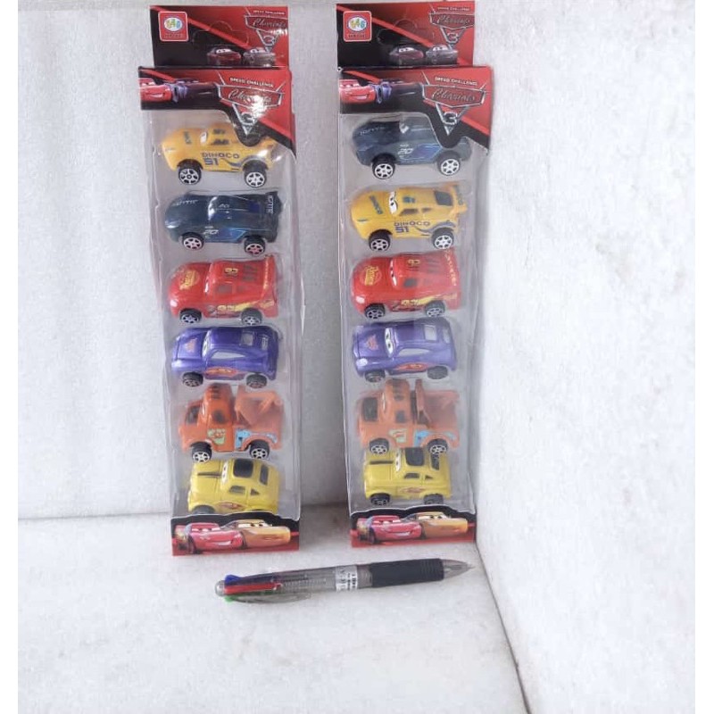 mainan mobil mobilan cars 3 mcqueen isi 6