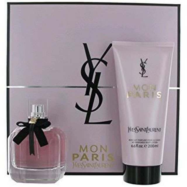 YSL mon Paris parfume gift body lotion