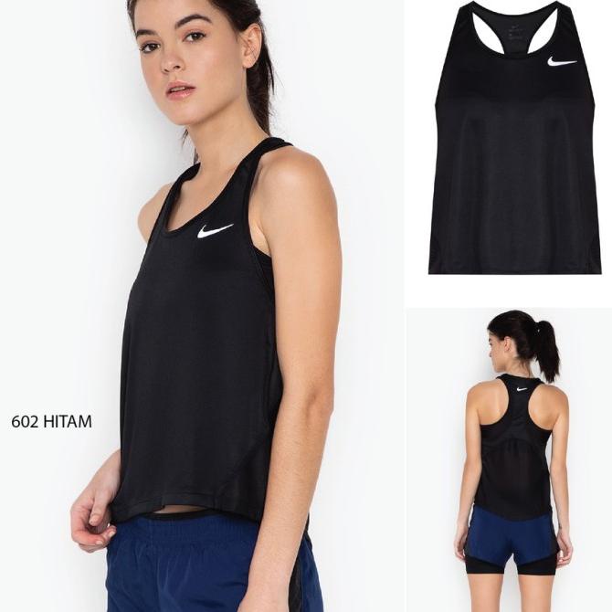 Kaos Tank Top Wanita Yoga Gym TankTOP OlahRaga Fitness Nike Miler Tank