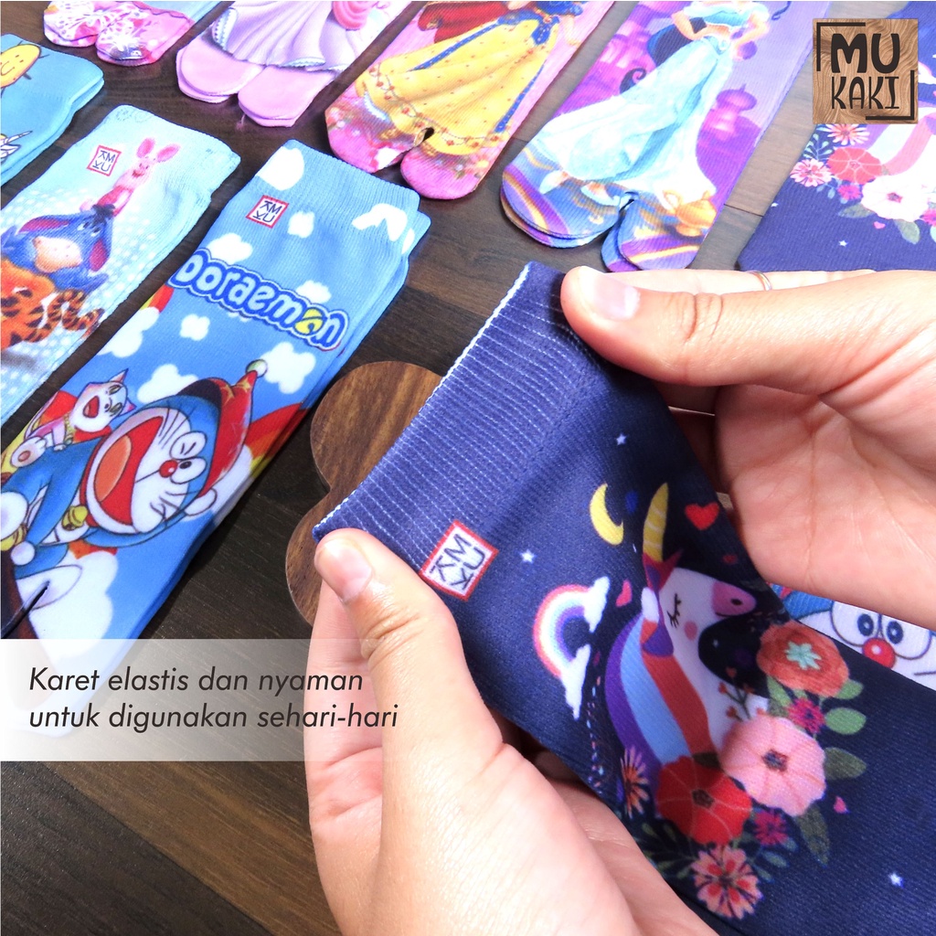 Kaos Kaki Jempol Anak Printing Karakter Murah Mukaki S