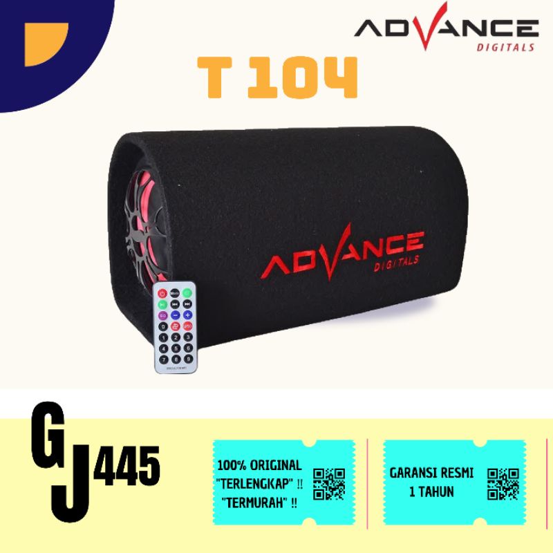 Speaker bluetooth 10&quot; inch ac/dc advance t104bt t 104 bt