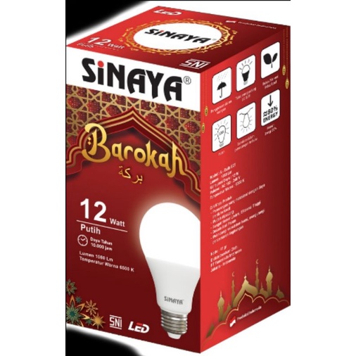 Lampu LED Bulb Putih CDL E27 Sinaya MURAH Bergaransi 6bln