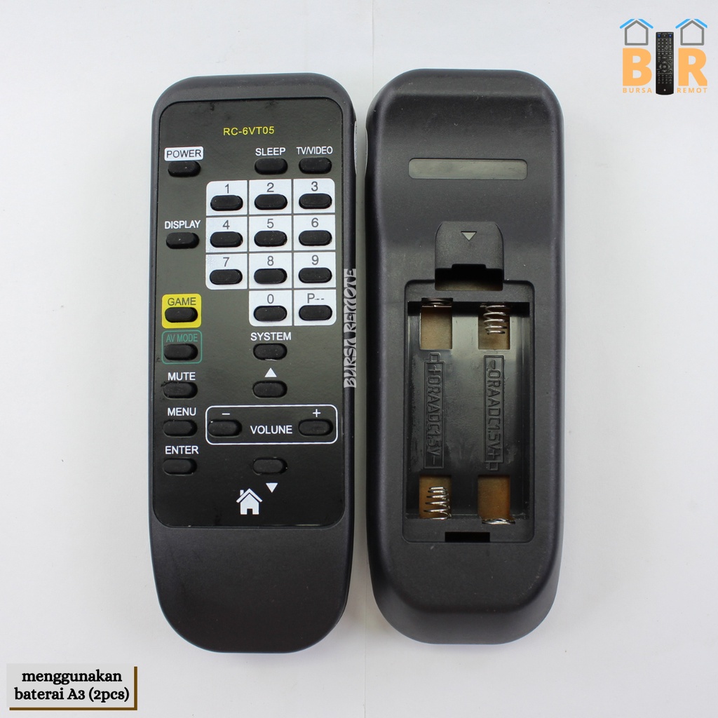 Remot / REMOTE TV TABUNG AIWA type RC-6VT05 / ECER DAN GROSIR