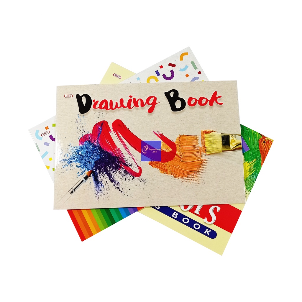 Kiky Drawing Book Buku Gambar A4 Motif Lucu & Keren [ PCS ]-My Color