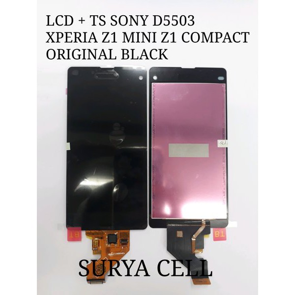 LCD TOUCHSCREEN SONY D5503 XPERIA Z1 MINI DOCOMO Z1 COMPACT ORIGINAL BLACK  ORIGINAL