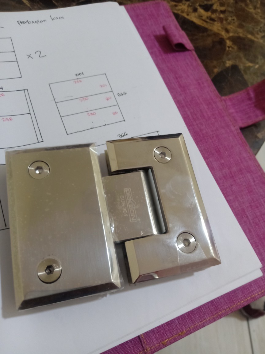 Shower Hinge Dekkson Dekson Dks Sh 5303 Gg 180 Pss Engsel Pintu Kamar Mandi Kaca Ke Kaca Sus 304