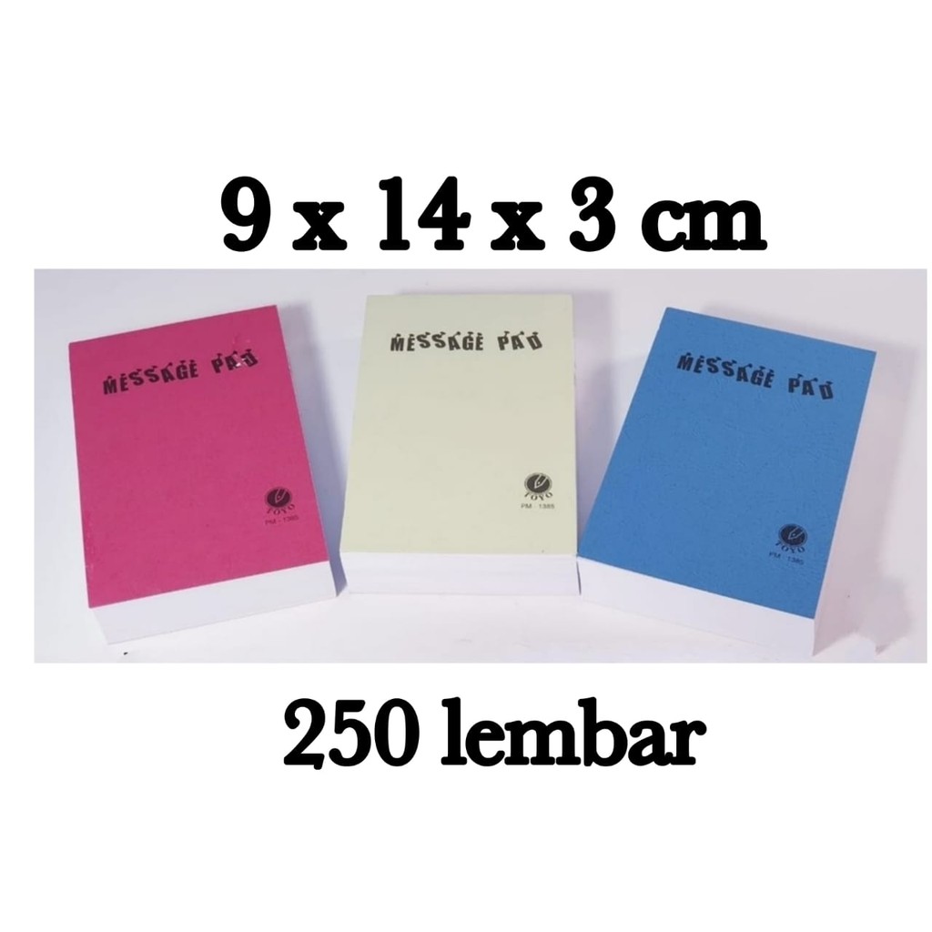 MEMO MEJA MINI POLOS 250 LBR MEMOPAD NOTES CATATAN SOUVENIR NOTEPAD SEMINAR 1385