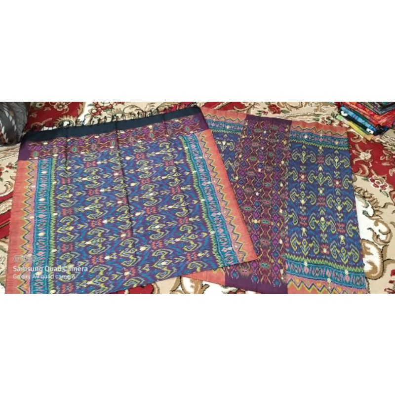 Tenun Palembang Blongket Dodot Tabur Emas Sutra 50%