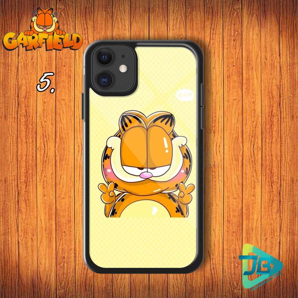 HARDCASE 2D GLOSSY GARFIELD OPPO VIVO XIAOMI SAMSUNG REALME IPHONE ALL TYPE JB4646