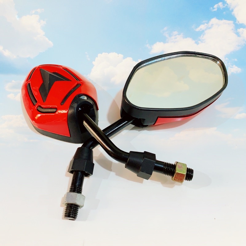 SPION KACA SPION MOTIF WARNA BEAT/VARIO/SUPRA X 125/JUPITER MX KING/MIO/AEROX/XEON/XRIDE/VEGA R NEW-YAMAHA-MERAH