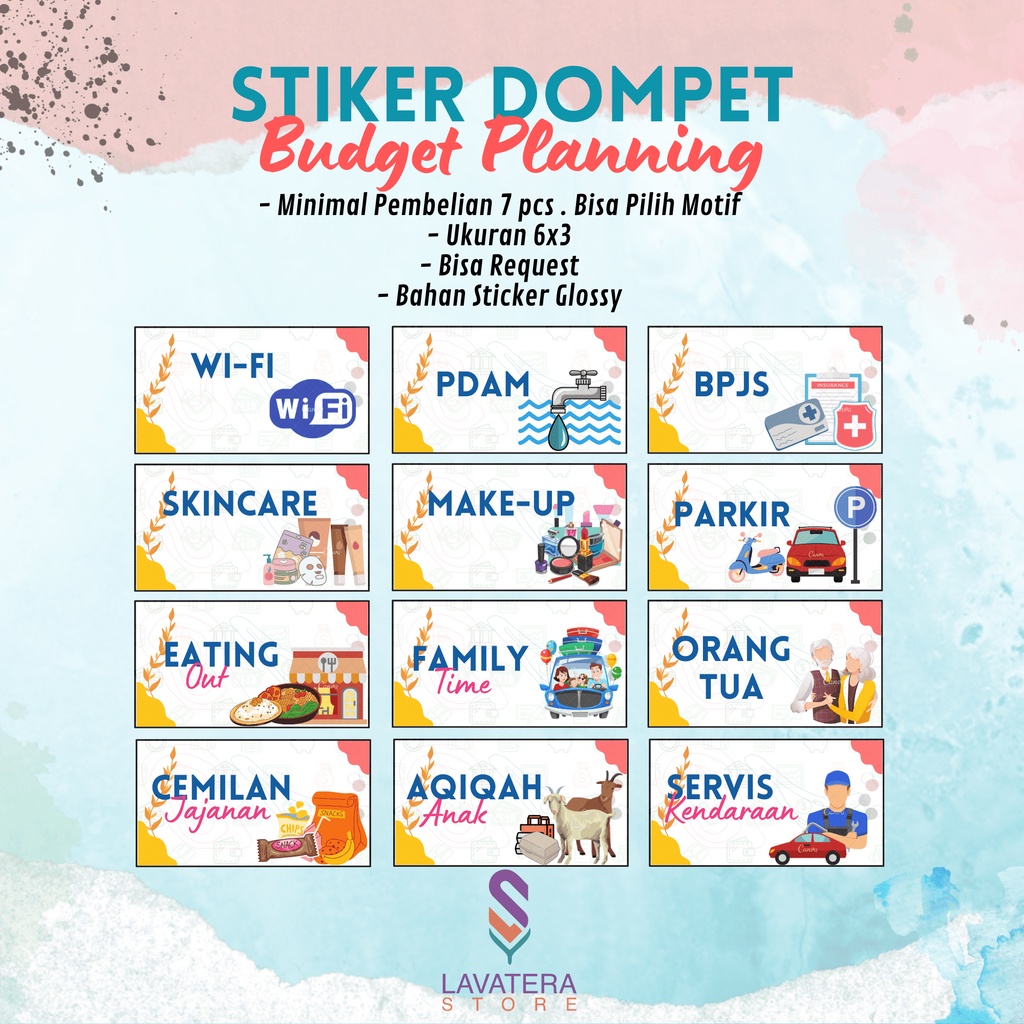 

Stiker Dompet Keuangan/Stiker Budgeting/Stiker Dompet Disiplin (STIKER GLOSSY)