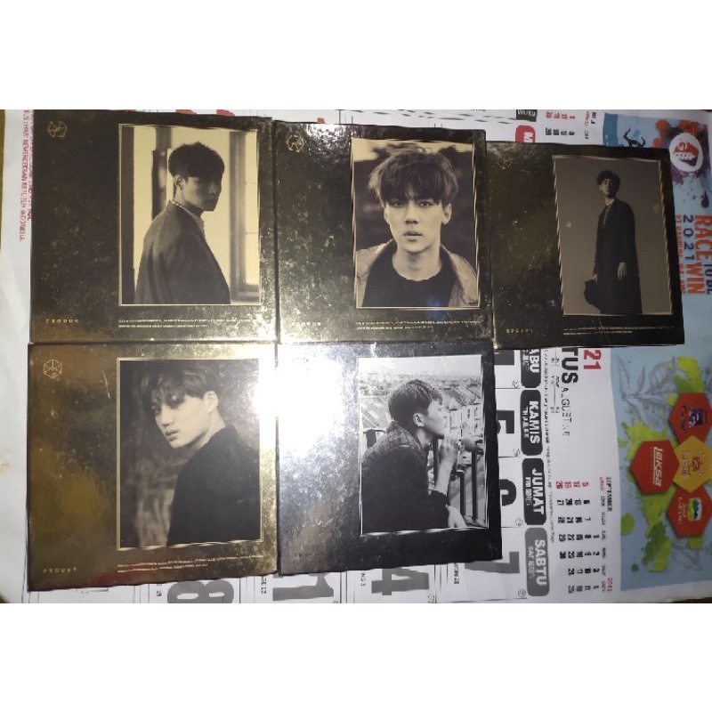 (PLEASE BACA DESC ) READY STOCK  ALBUM EXO EXODUS Cover SEHUN COVER KAI COVER Xiumin UNSEALED ALBUM 