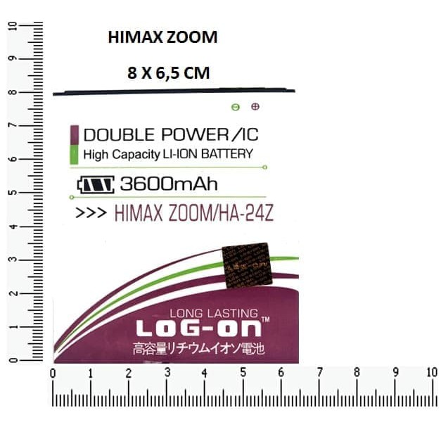 BATRE HIMAX ZOOM HA-24Z - LOG ON DOUBLE POWER BATTERY BATERAI