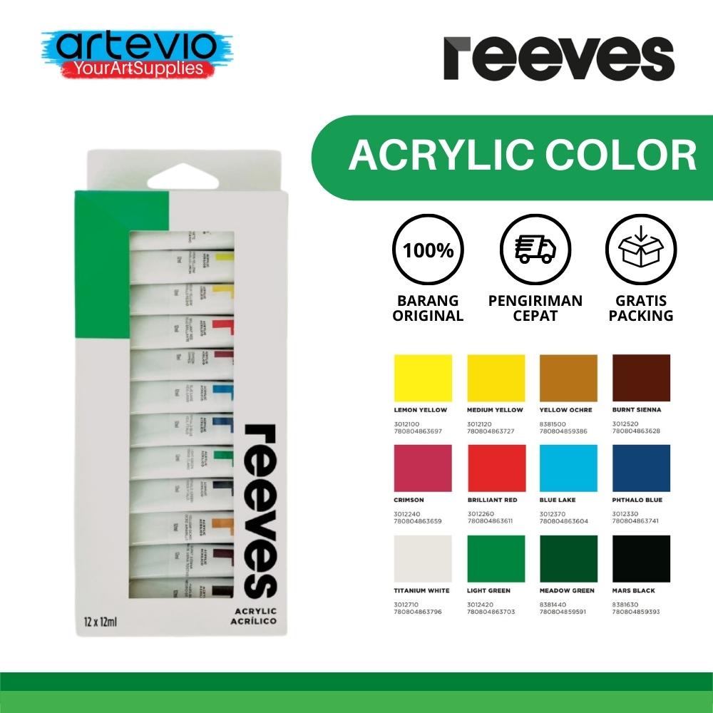 

Cat Akrilik Reeves Acrylic Color Tube Set 12x12ml