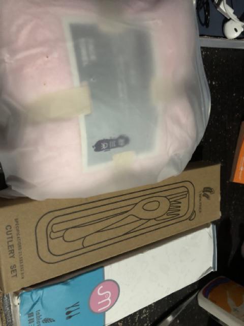 Go Green - Tabbleset Sendok, Garpu Dan Sumpit Jerami