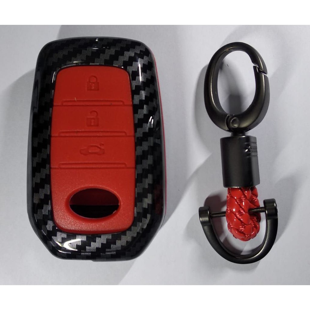 Casing Kunci Carbon All New Fortuner 2019 UP Key Case Cover