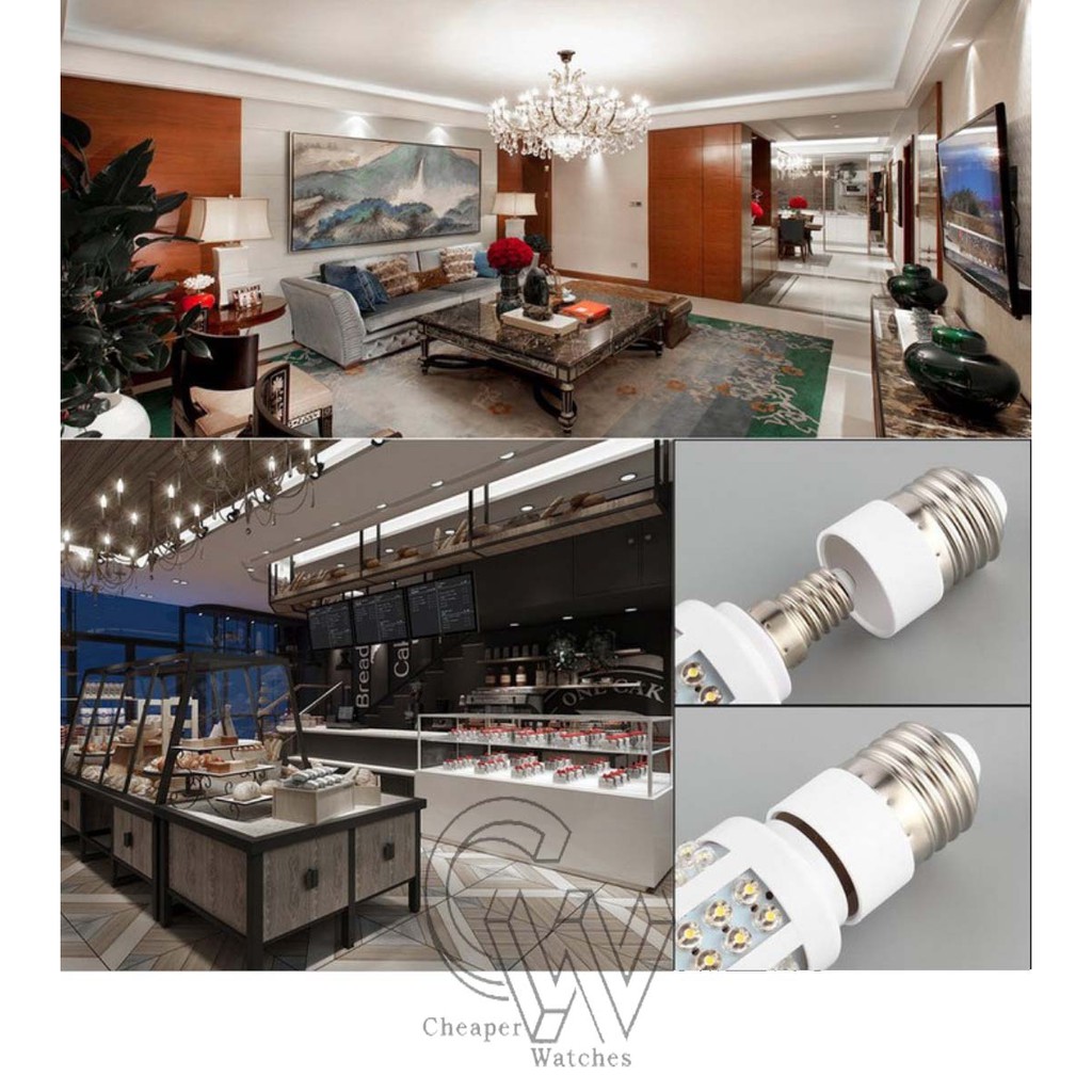 Cheaper-Fitting Lampu E27 ke E14 Converter Adapter Penyambung Berkualitas Termurah 1box / 20pcs