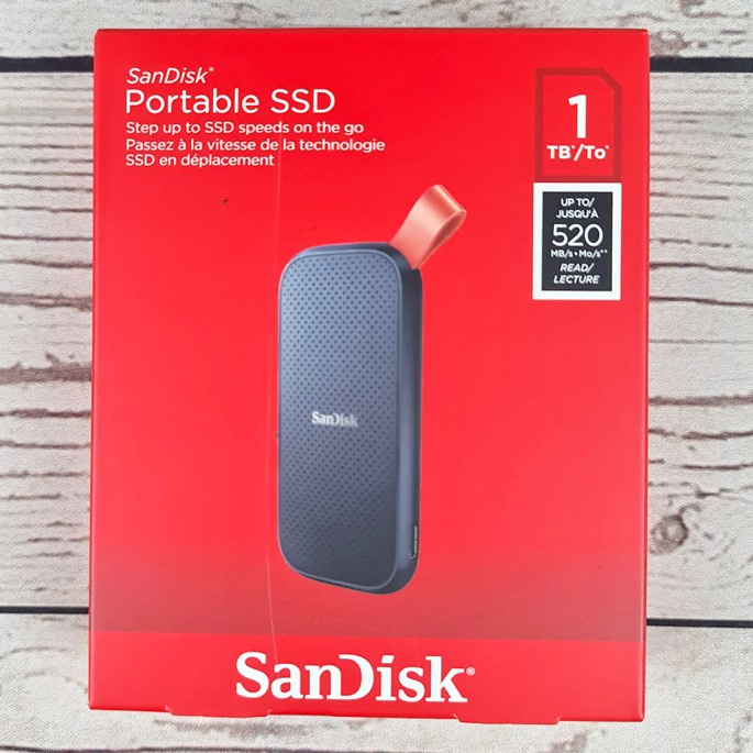 SanDisk Portable SSD 1TB - SDSSDE30-1T00-G25 - Black