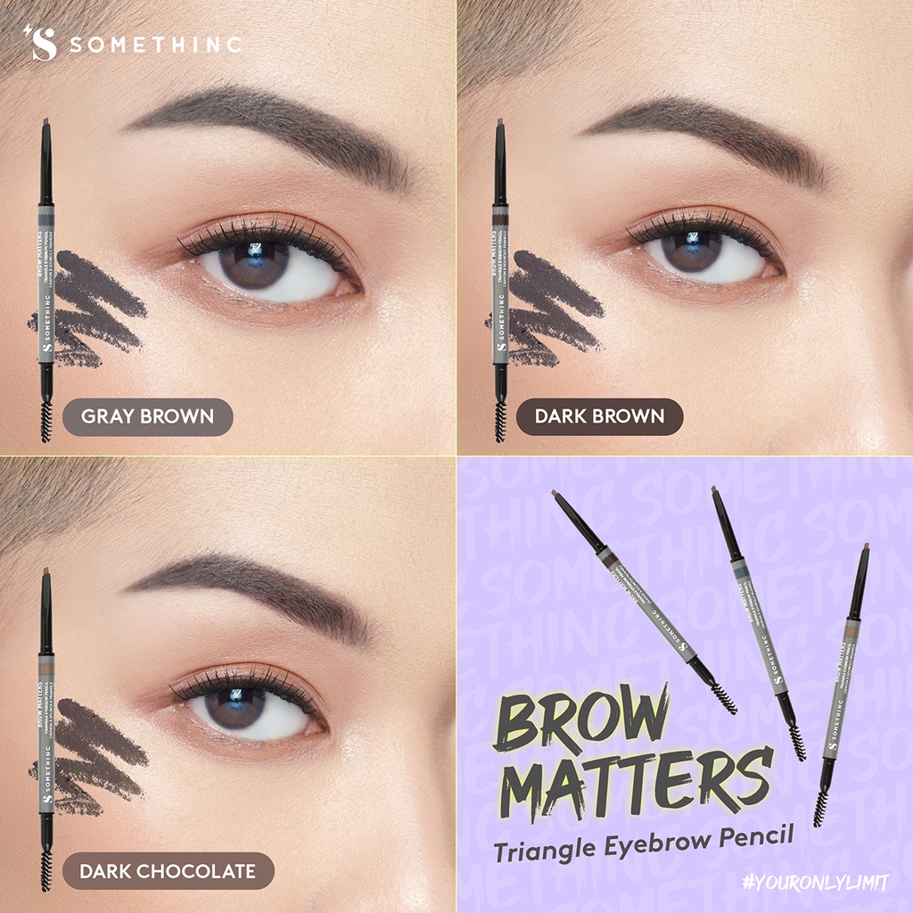 SOMETHINC BROW MATTERS Retractable Triangle Eyebrow Pensil Alis Mekanik