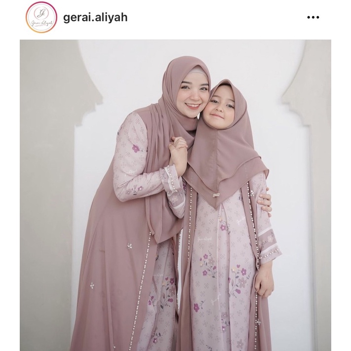 LUNARA DRESS SET KHIMAR GERAI ALIYAH